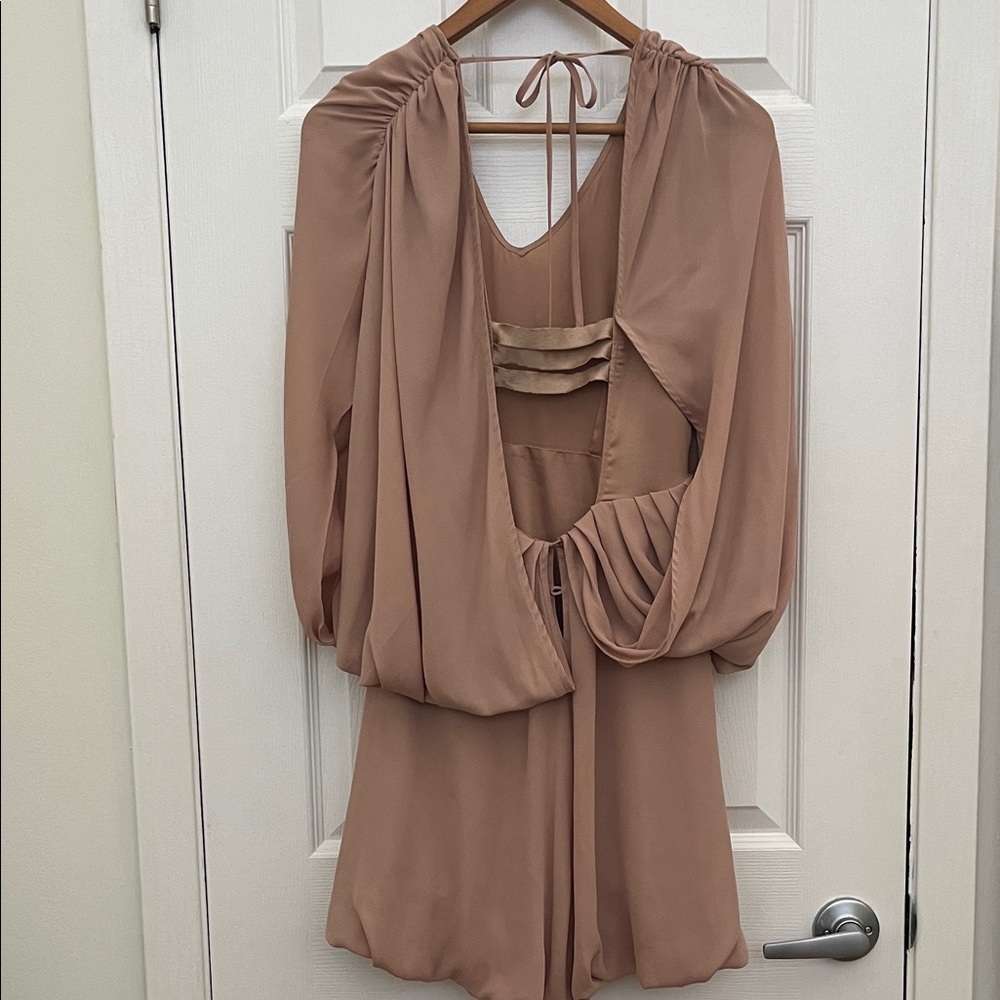 H&M Blush Pink Mini Dress Size 4 - Picture 2 of 7